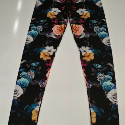 Reg One Size KYKU Women's Floral Ultra Soft High Waist Fashion Leggings